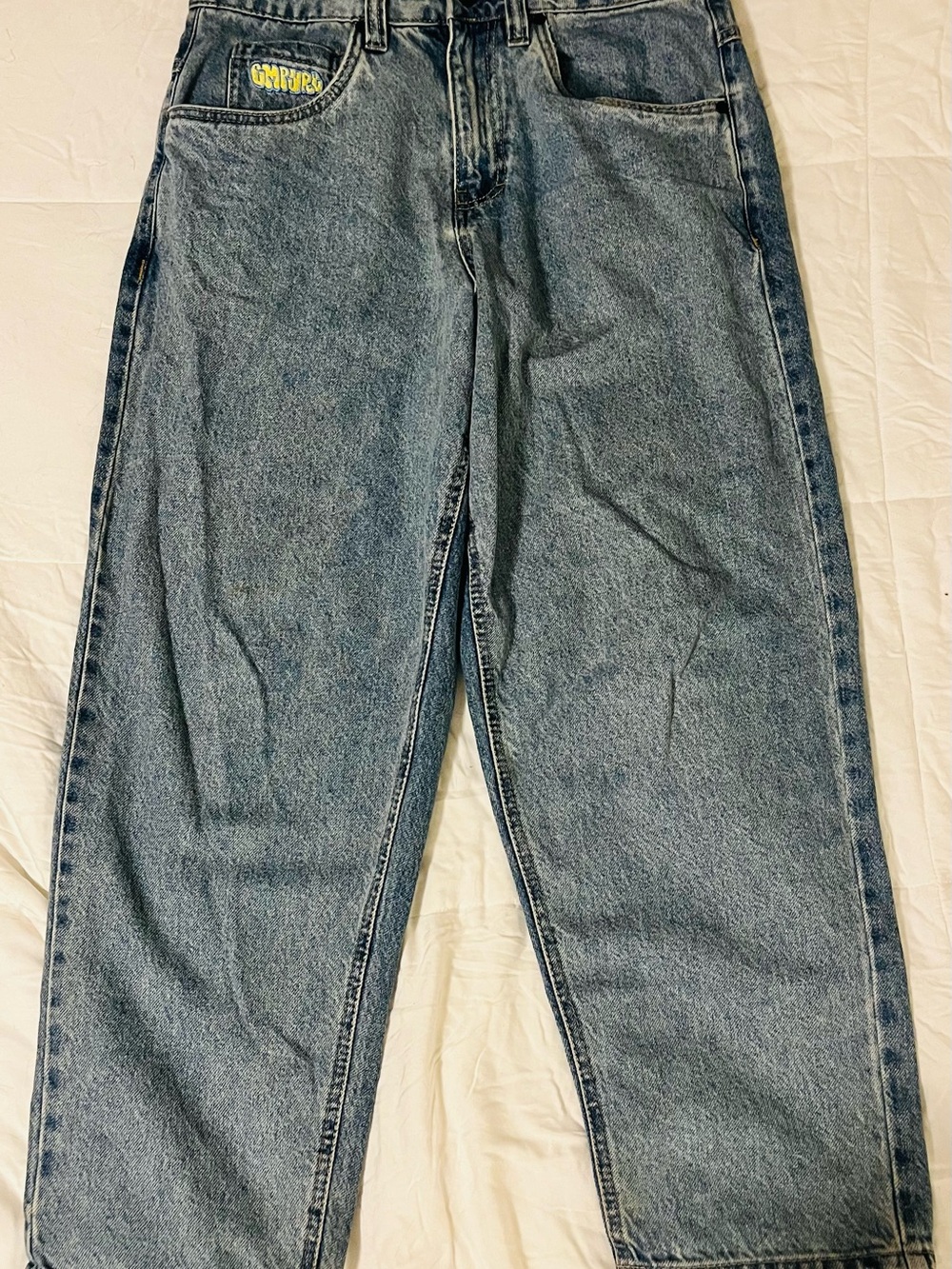 Empyre Relaxed Fit Men's Denim Jeans - Faded Blue Wash